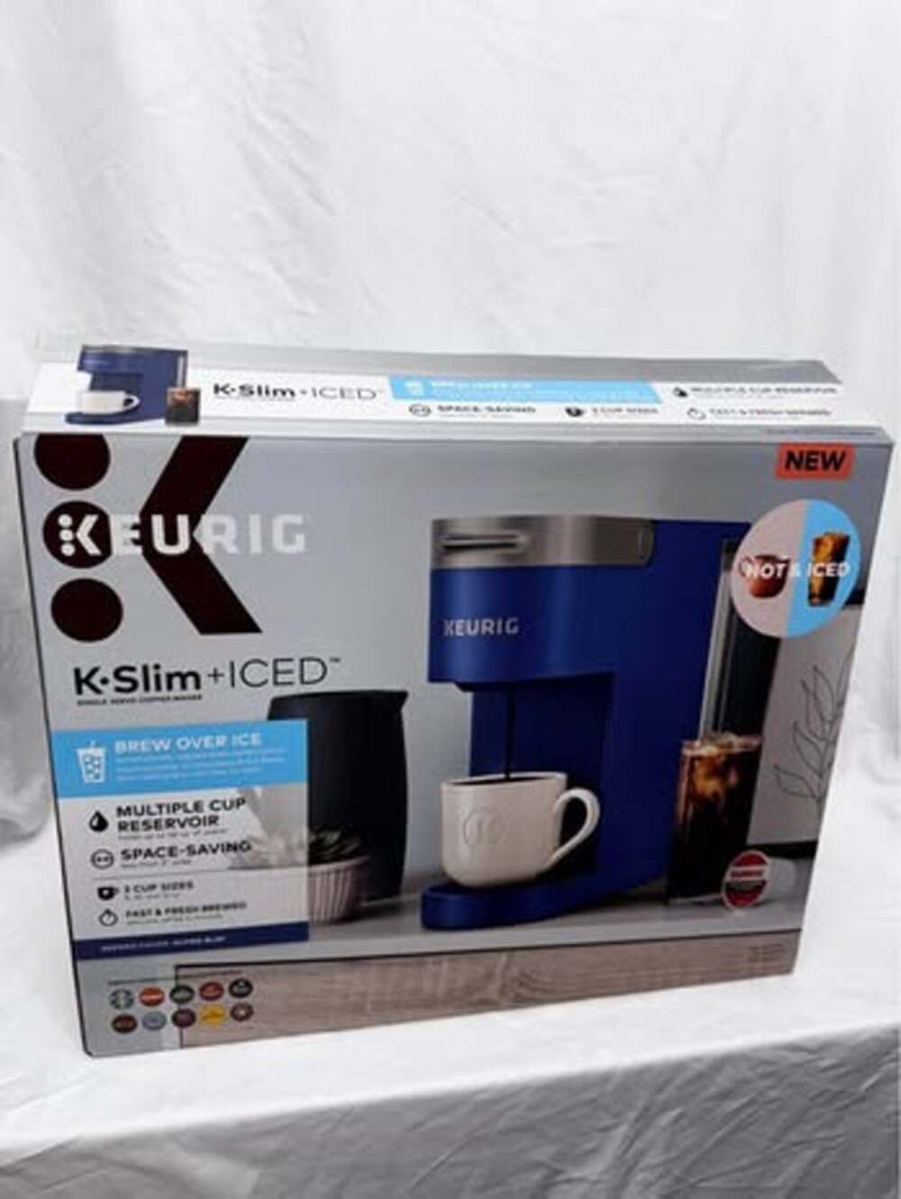 Keurig K-Slim Single Serve Coffee Maker Gray Slim K-Cup Pod Brewer 8-12oz Tested